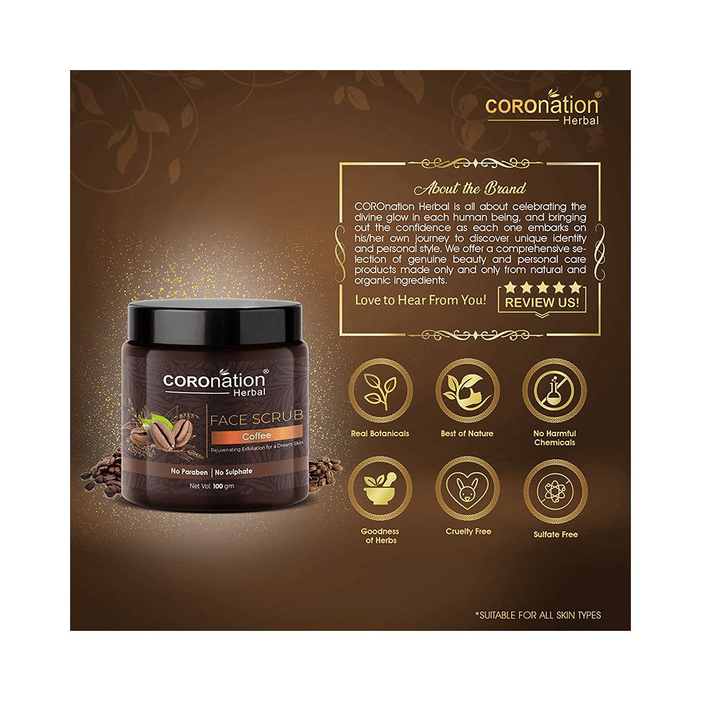 Coronation Herbal Coffee Face Scrub (100gm Each) - Image 5