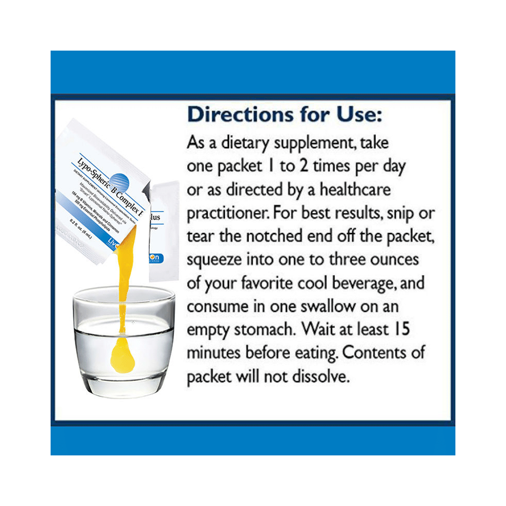 Livon Lypo-Spheric B Complex Plus Sachet (6ml Each) - Image 4