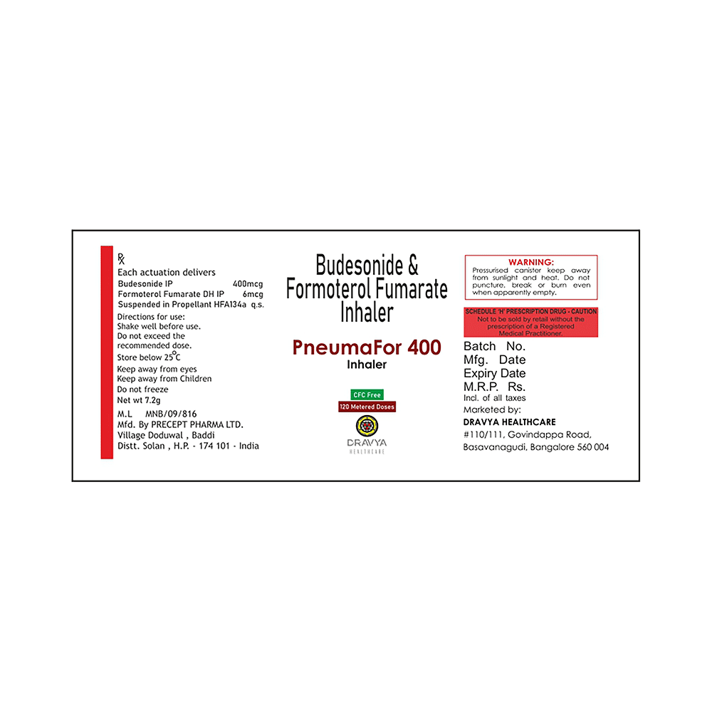 Pneumafor 400 Inhaler CFC Free - Image 2