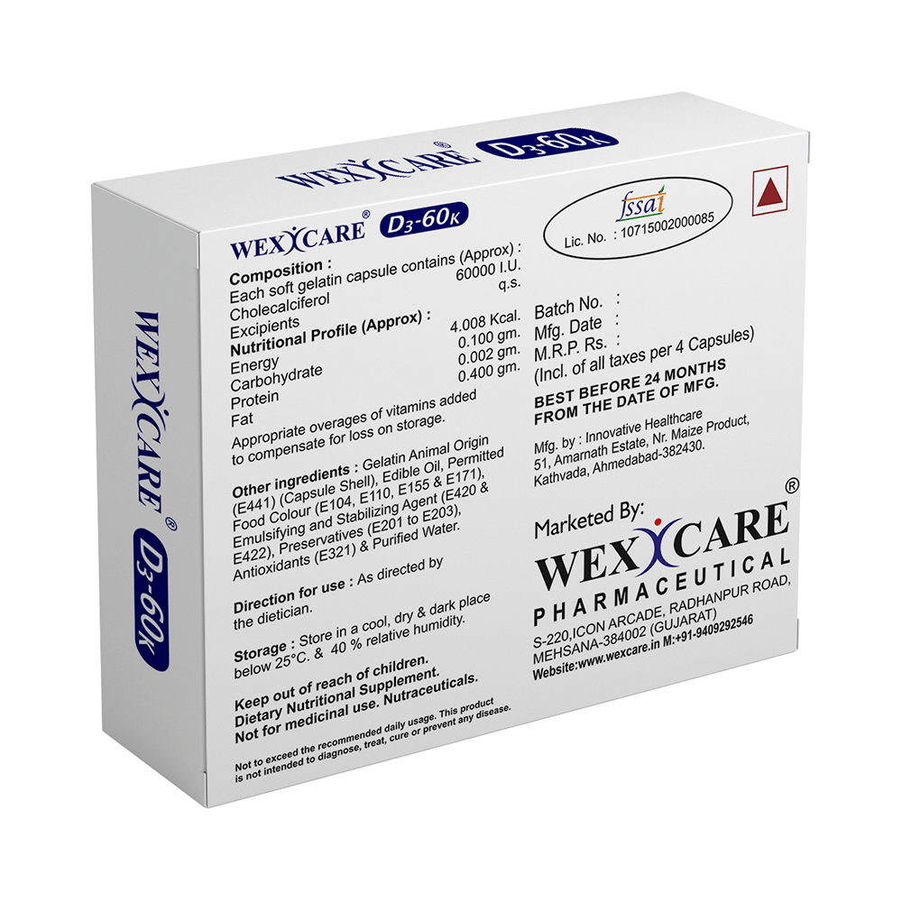 Wexcare D3 60K Capsules - Image 2