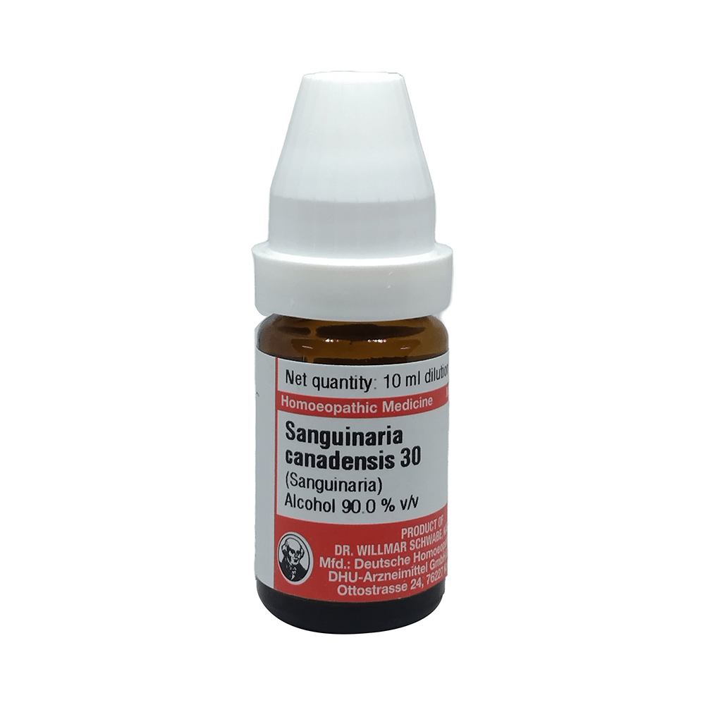 Dr Willmar Schwabe Germany Sanguinaria Canadenis Dilution 30