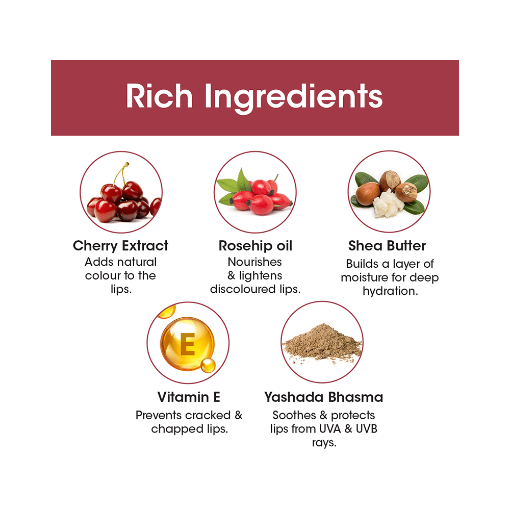 TAC The Ayurveda Co. Lip Balm Cherry & Rosehip - Image 5