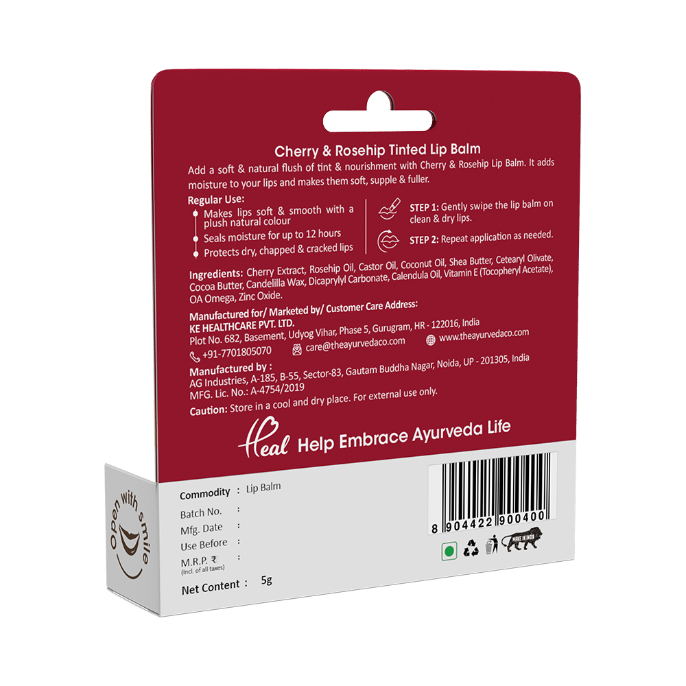 TAC The Ayurveda Co. Lip Balm Cherry & Rosehip - Image 2