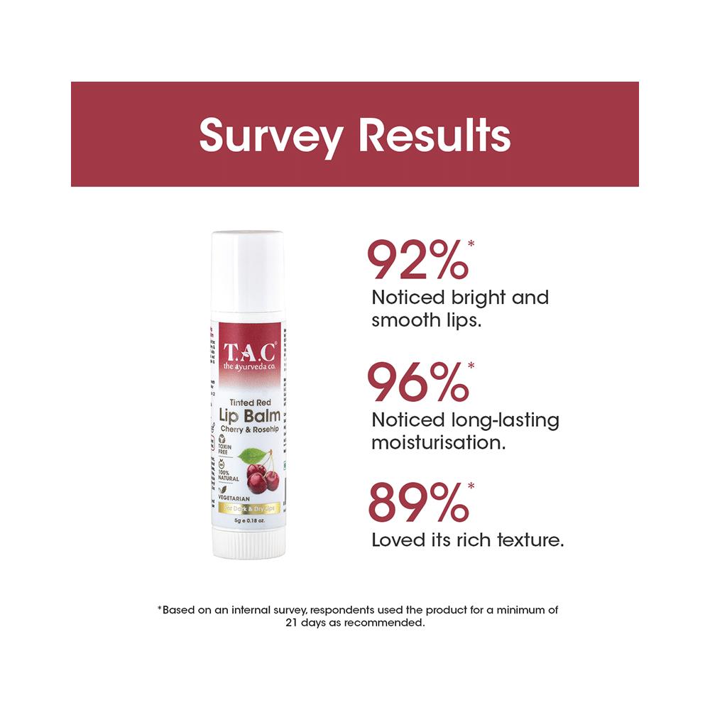 TAC The Ayurveda Co. Lip Balm Cherry & Rosehip - Image 4