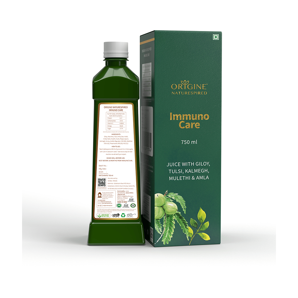 Combo Pack of Origine Naturespired Immuno Care 750ml, Body Lotion 200ml, Coconut Milk & Honey Soap 75gm & Moisturising Cream 50gm - Image 3