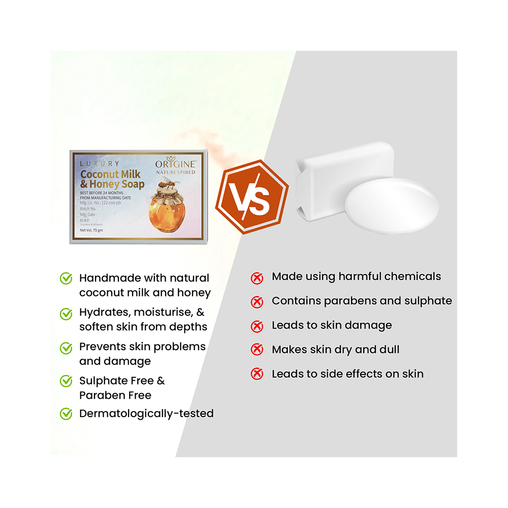 Combo Pack of Origine Naturespired Immuno Care 750ml, Body Lotion 200ml, Coconut Milk & Honey Soap 75gm & Moisturising Cream 50gm - Image 13