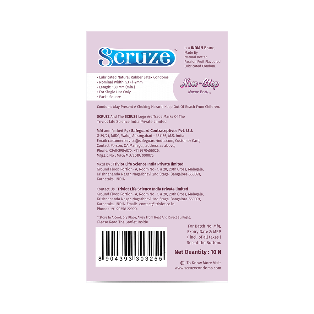 Scruze Condom Extra Dotted Non Stop - Image 2