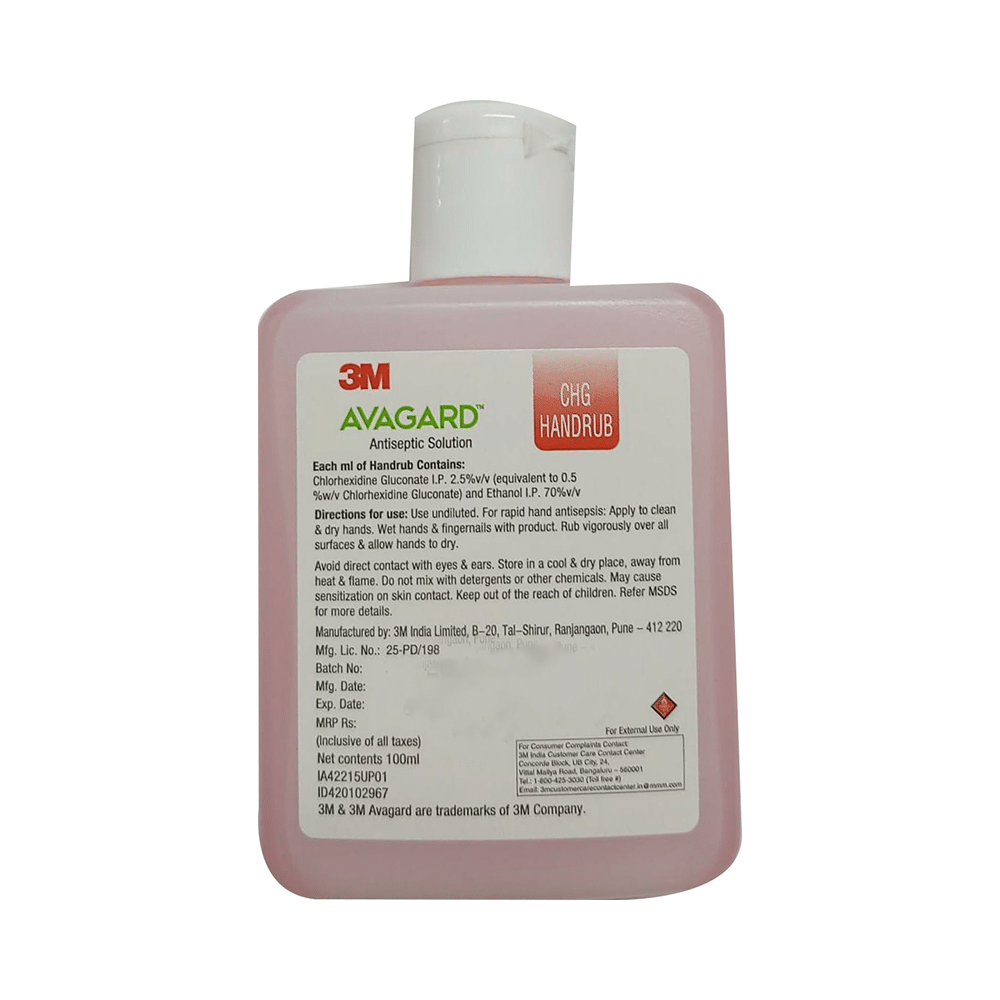 3M Avagard CHG Handrub Hand Sanitizer Antiseptic Solution - Image 2