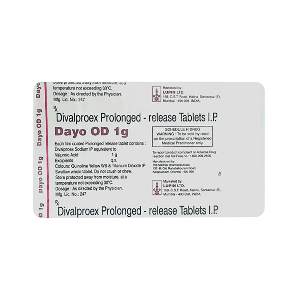 Dayo  OD 1gm Tablet PR - Image 3