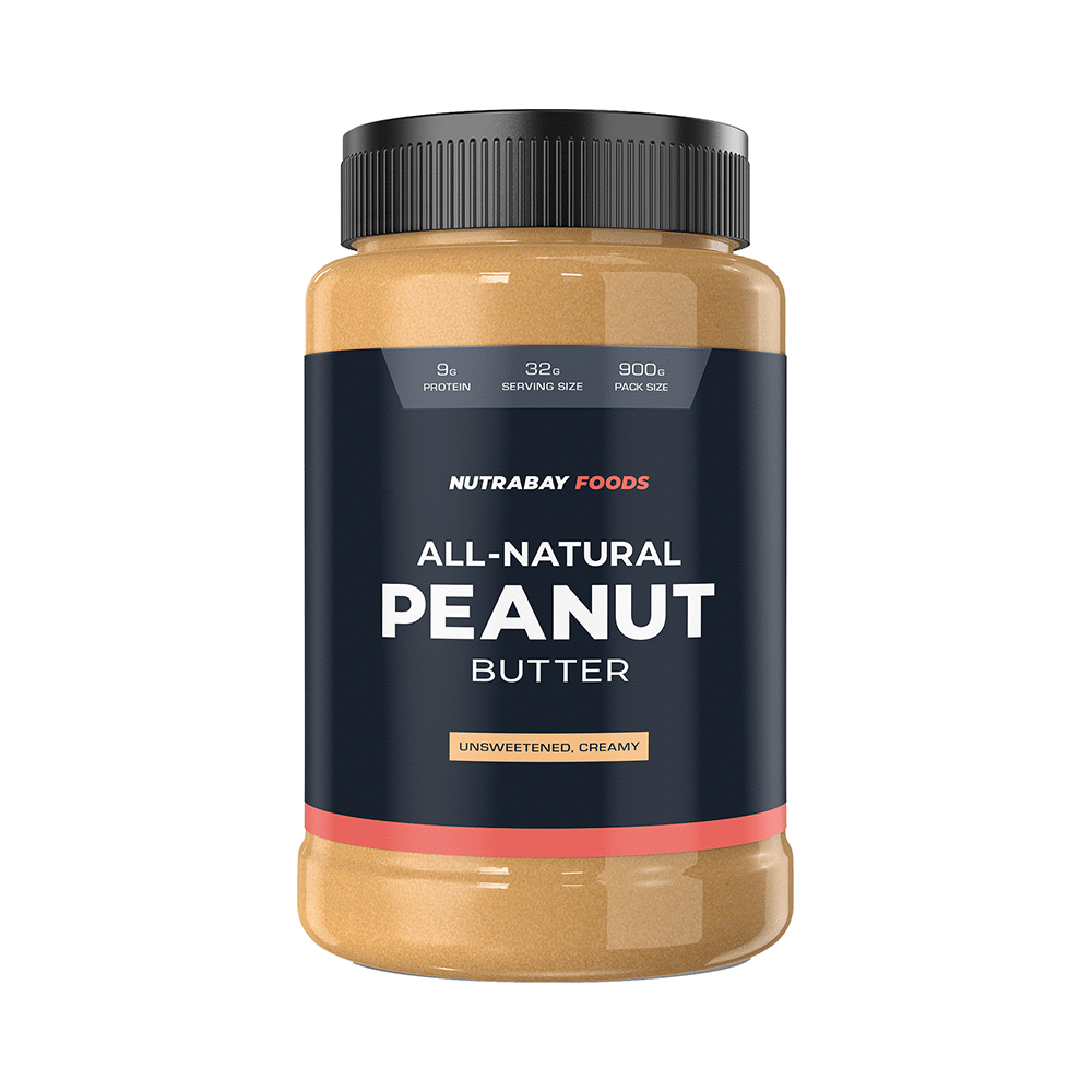 Nutrabay Foods All-Natural Peanut for Weight Management, Energy & Heart Health | Flavour Butter Unsweetened Creamy - Image 1