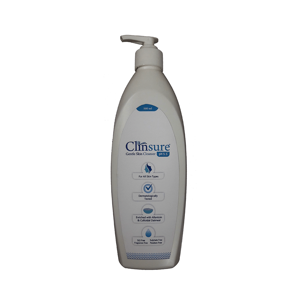 Clinsure Gentle Skin Cleanser with pH 5.5 | All Skin Types | Paraben & Sulphate-Free
