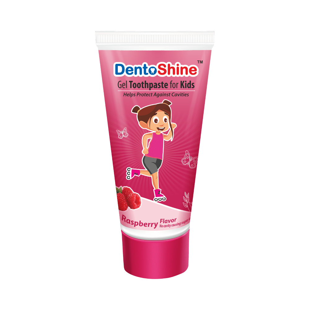 DentoShine Raspberry Gel Toothpaste for Kids
