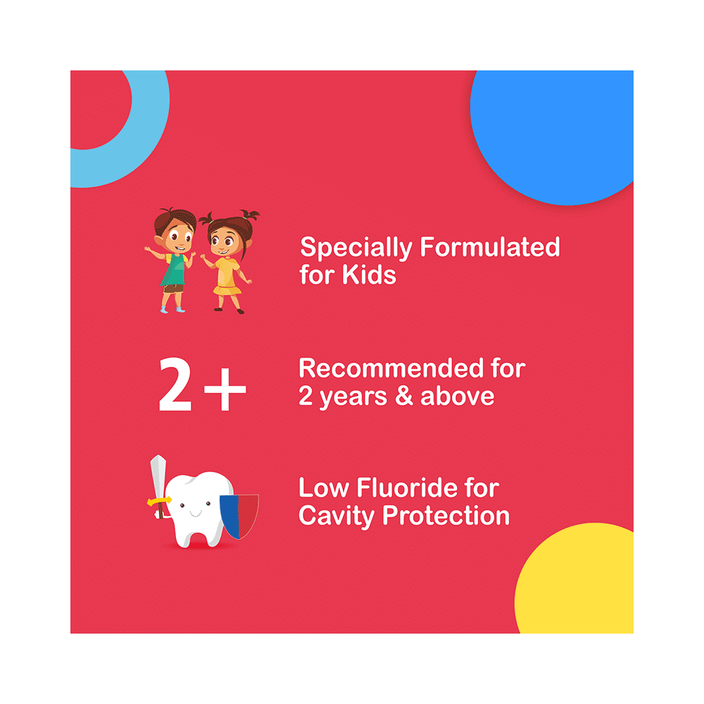 DentoShine Raspberry Gel Toothpaste for Kids - Image 6