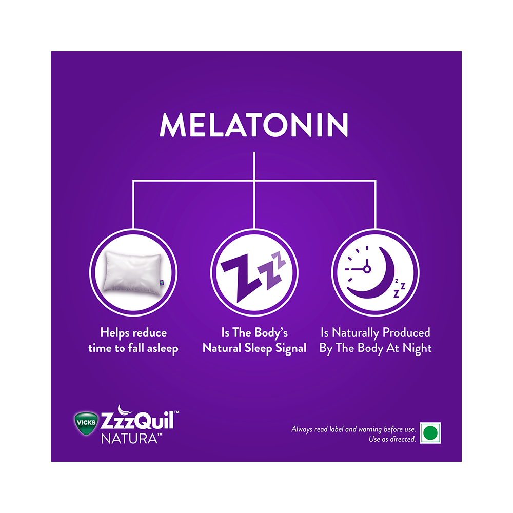 Vicks ZzzQuil Natura | Non-Addictive Sleep-Aid Gummy, Melatonin helps you fall Asleep Fast - Image 7