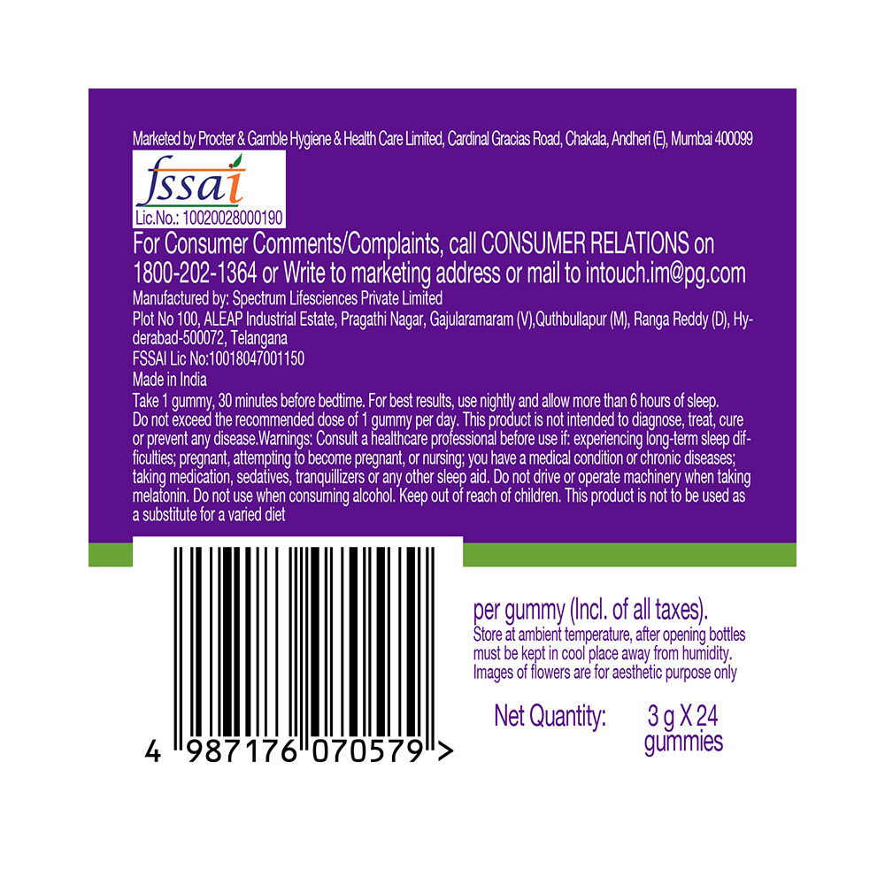 Vicks ZzzQuil Natura | Non-Addictive Sleep-Aid Gummy, Melatonin helps you fall Asleep Fast - Image 2