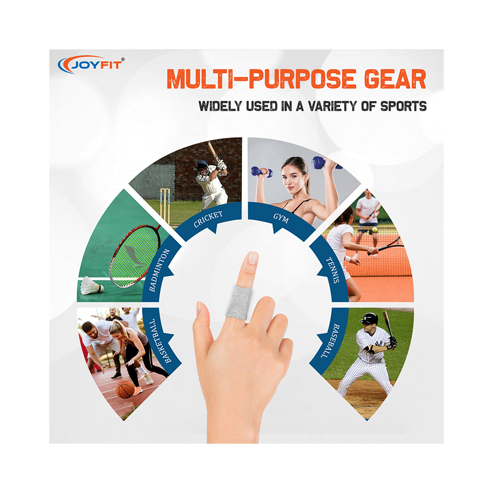 Joyfit Finger Sleeves for Support Grey - Image 5