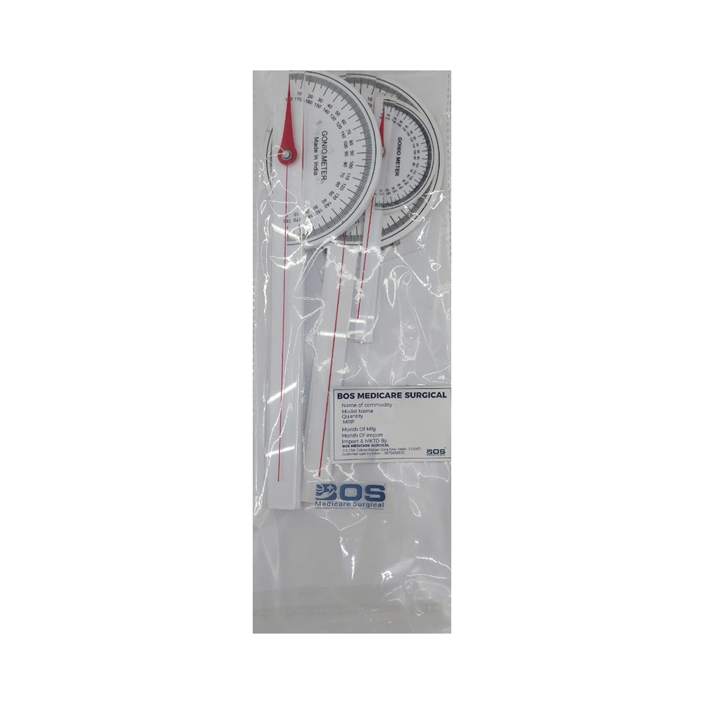 Bos Medicare Surgical 3 in 1 PVC Goniometer Set