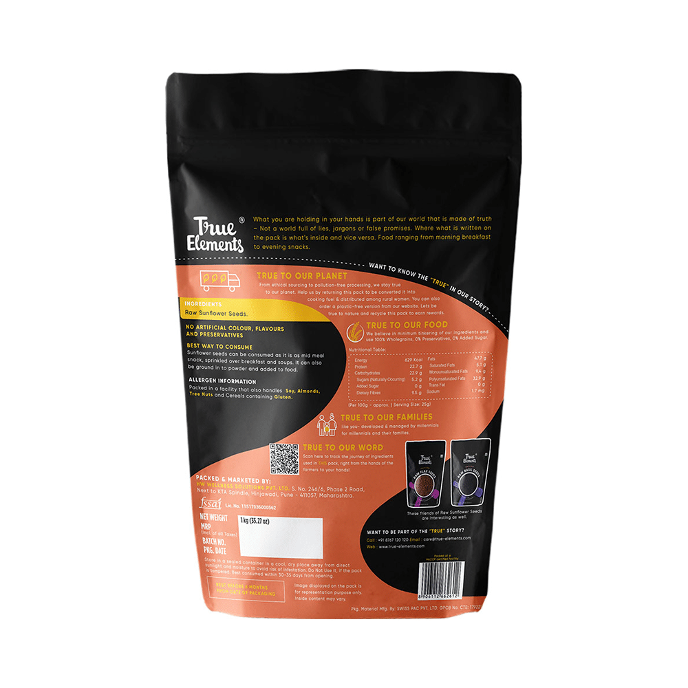 True Elements Sunflower Seeds Raw - Image 2