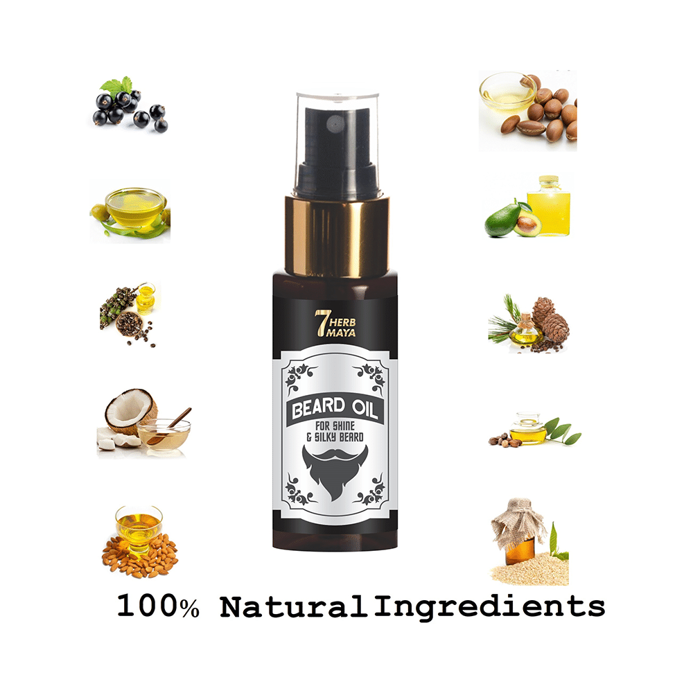 7Herbmaya Beard Oil for Shine & Silky - Image 3