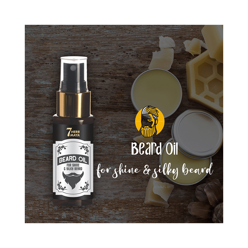 7Herbmaya Beard Oil for Shine & Silky - Image 4