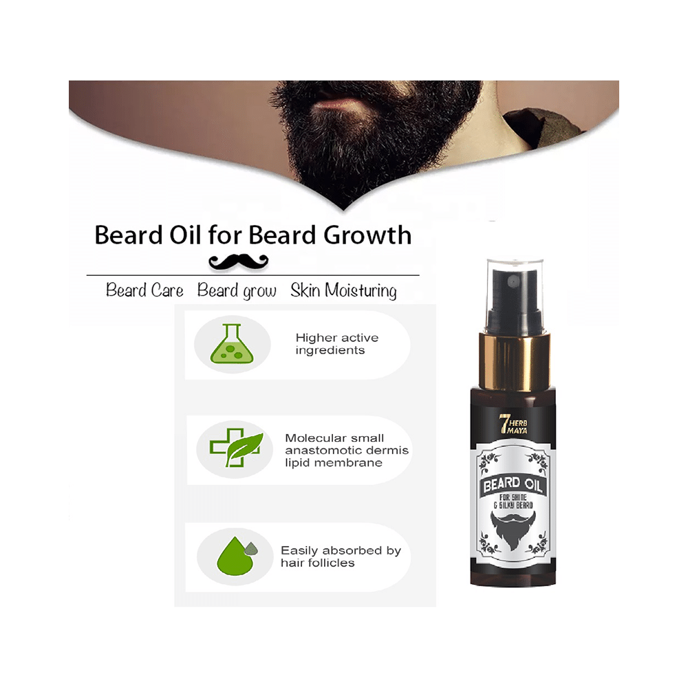 7Herbmaya Beard Oil for Shine & Silky - Image 5