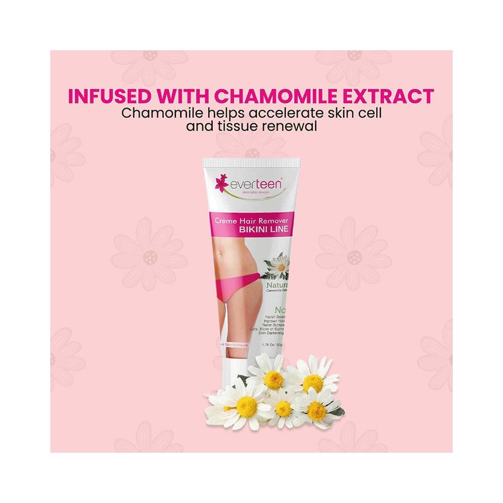 Everteen Bikini Line Hair Remover Cream Twin Pack (2X50gm Each) - Image 7