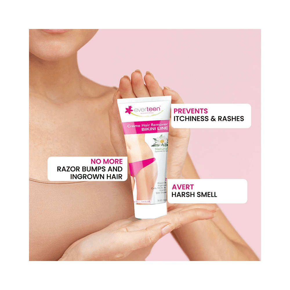 Everteen Bikini Line Hair Remover Cream Twin Pack (2X50gm Each) - Image 3