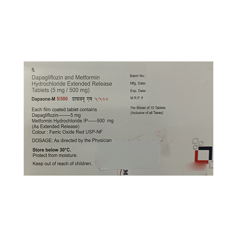Dapaone-M 5/500 Tablet ER - Image 2