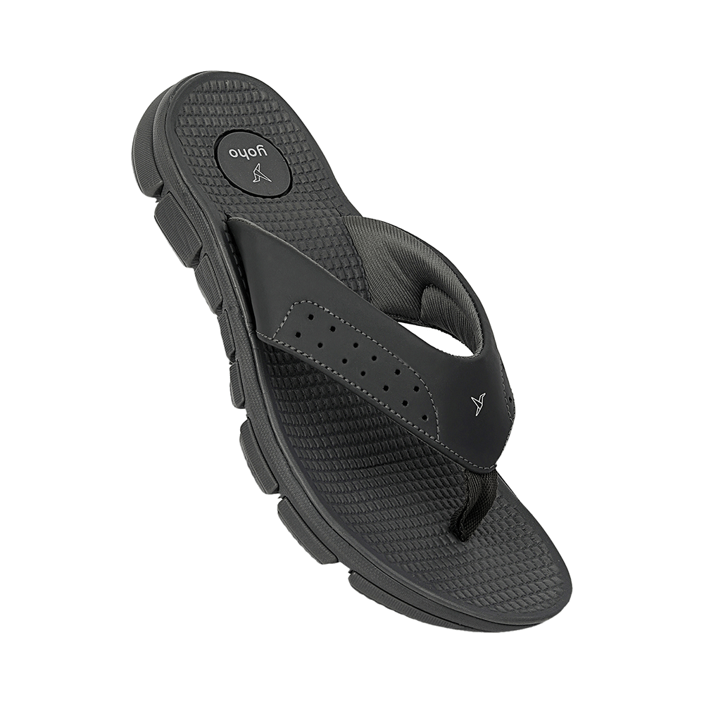 Yoho Lifestyle Extra Soft Comfortable and Anti Skid Slippers for Men with Arch Support Monsoon Grey 10 - Image 4
