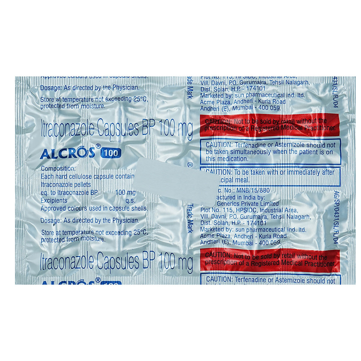 Alcross 100mg Capsule