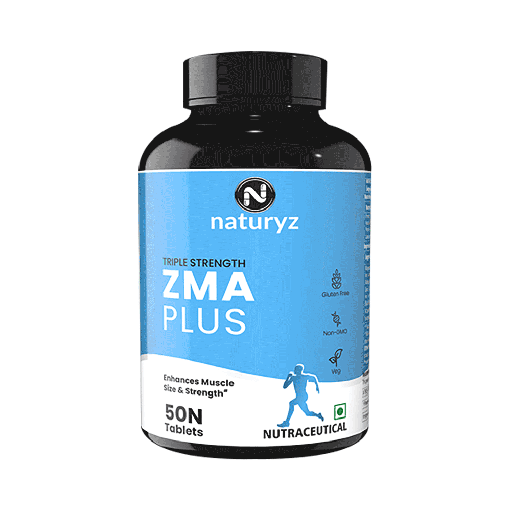 Naturyz Triple Strength ZMA Plus with Magnesium, Zinc, Tribulus, Vitamin B6 Tablet - Image 1