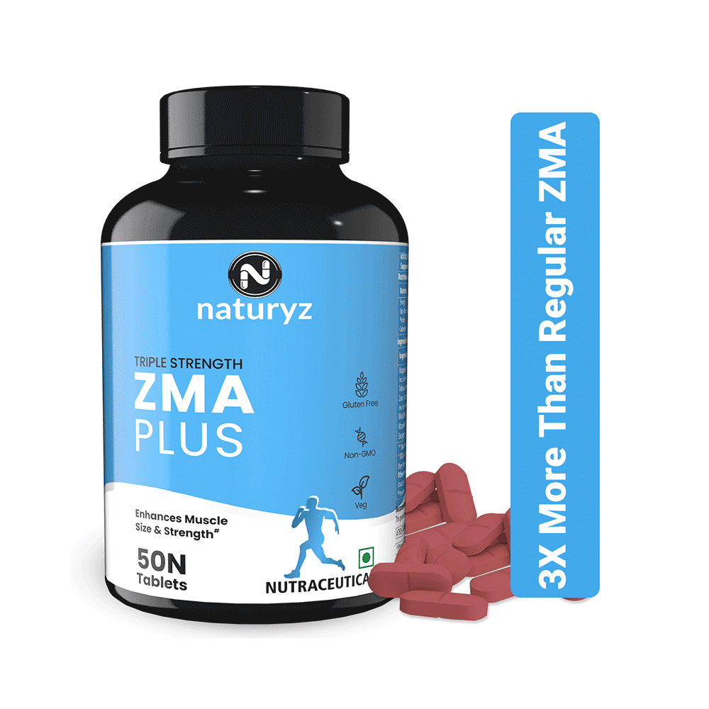 Naturyz Triple Strength ZMA Plus with Magnesium, Zinc, Tribulus, Vitamin B6 Tablet - Image 4