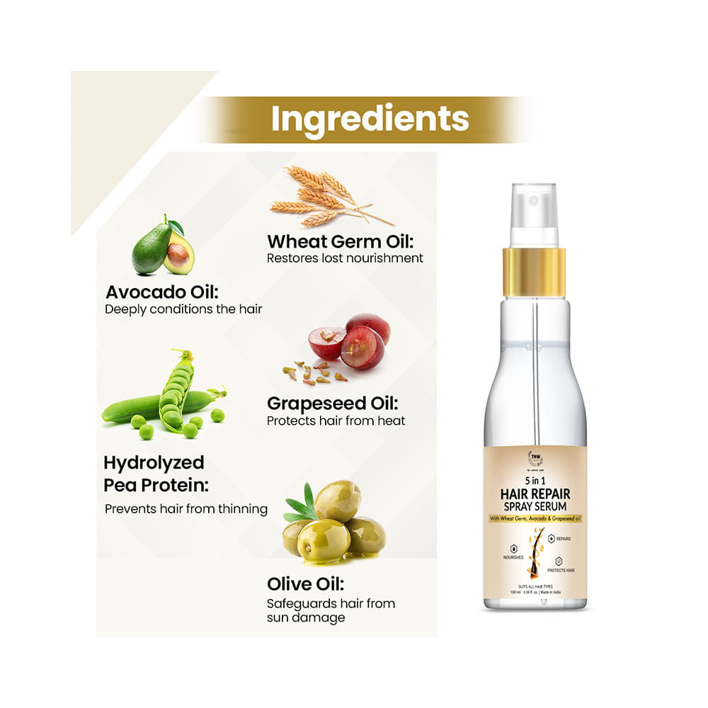 TNW- The Natural Wash 5 In 1 Hair Repair Spray Serum - Image 5