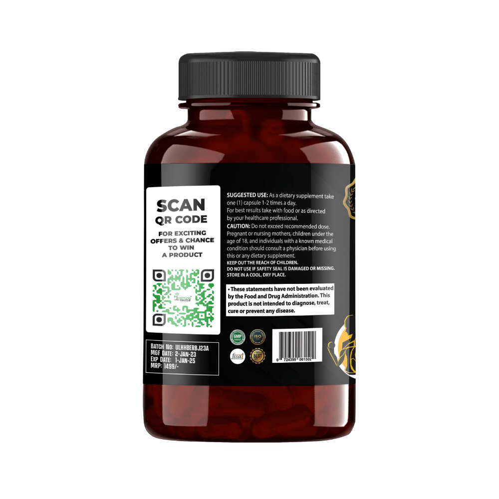 Humming Herbs Berberine + Maca with Panax Ginseng Capsule (90 Each) - Image 6