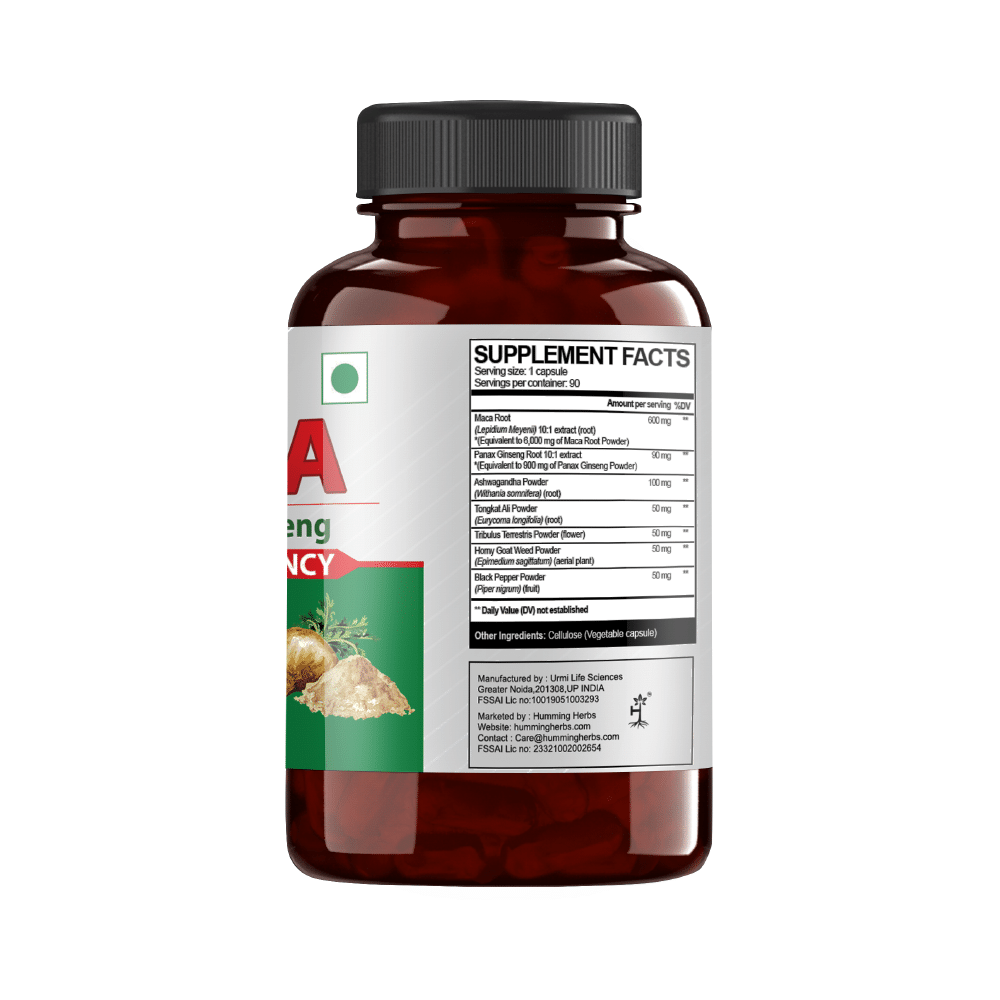 Humming Herbs Berberine + Maca with Panax Ginseng Capsule (90 Each) - Image 4