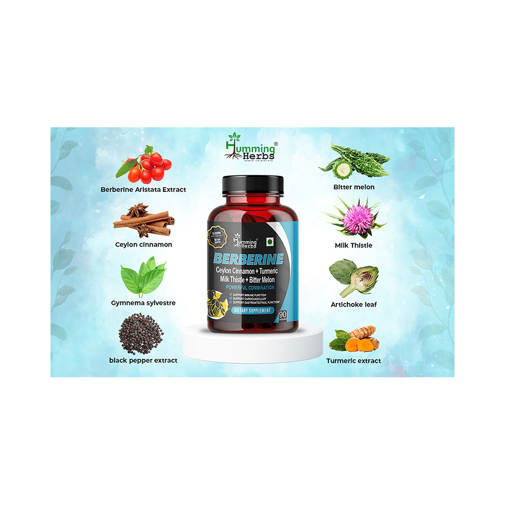 Humming Herbs Berberine + Maca with Panax Ginseng Capsule (90 Each) - Image 9