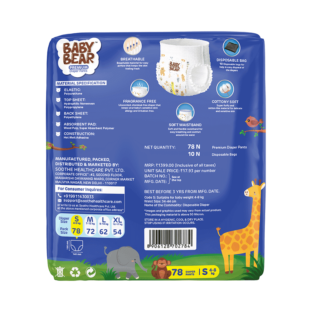 Baby Bear Premium Diaper Small - Image 2