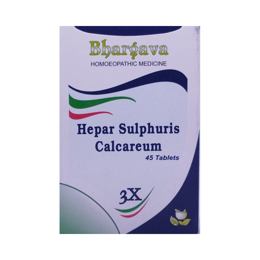 Bhargava Hepar Sulphuris Calcareum 3X Tablet - Image 1
