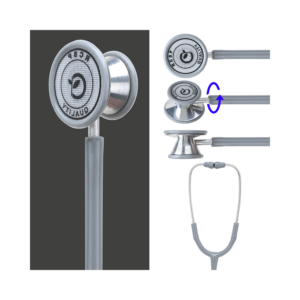 RCSP Dual Head Stethoscope Grey - Image 3