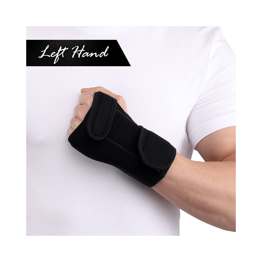 HealthAndYoga GuardNHeal Wrist Brace with Thumb Black - Image 8