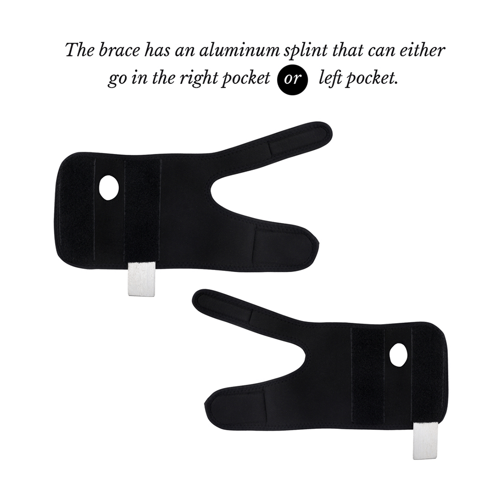 HealthAndYoga GuardNHeal Wrist Brace with Thumb Black - Image 4