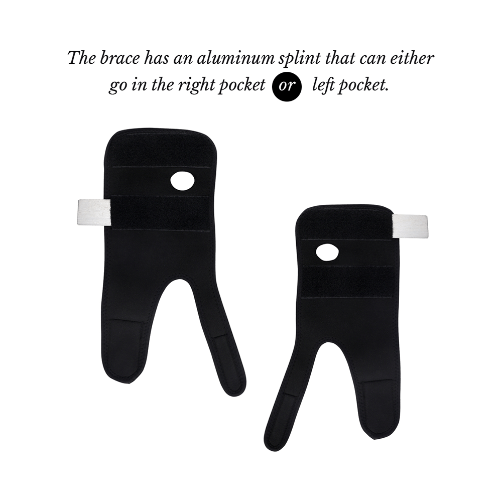 HealthAndYoga GuardNHeal Wrist Brace with Thumb Black - Image 5