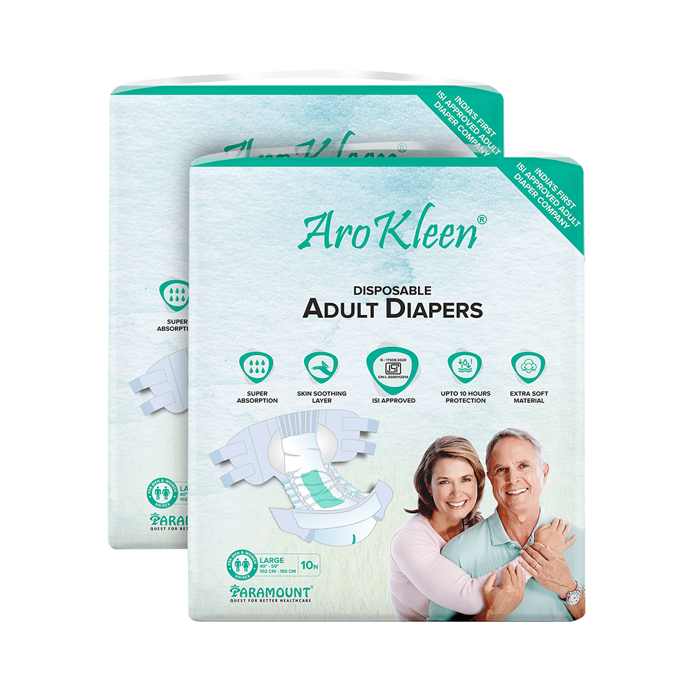 Arokleen Disposable Adult Diaper (10 Each) Large - Image 1