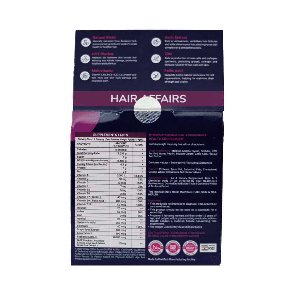 My Body Affairs Biotin Gummies (30 Each) - Image 2