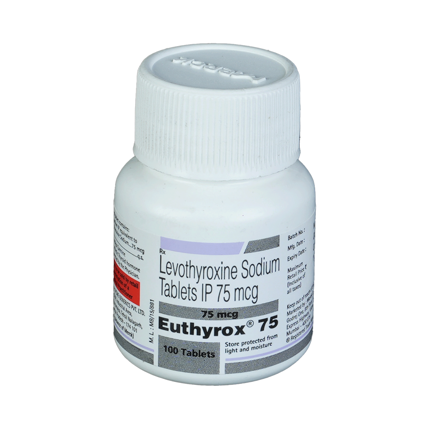 Euthyrox 75 Tablet - Image 1