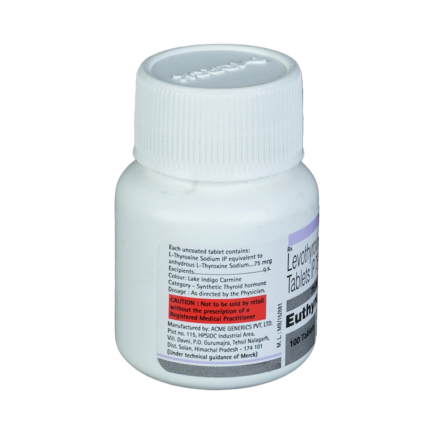 Euthyrox 75 Tablet - Image 2