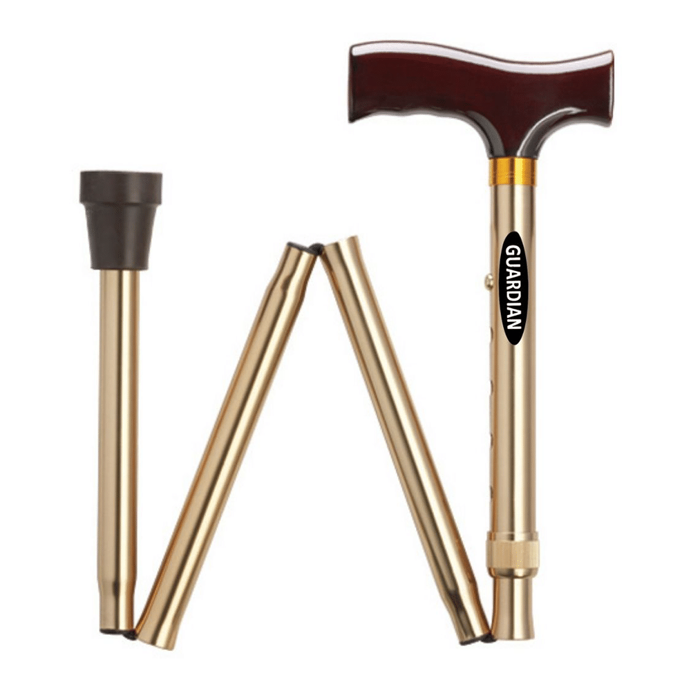 Guardian Foldable Walking Stick Bronze Aluminium - Image 2