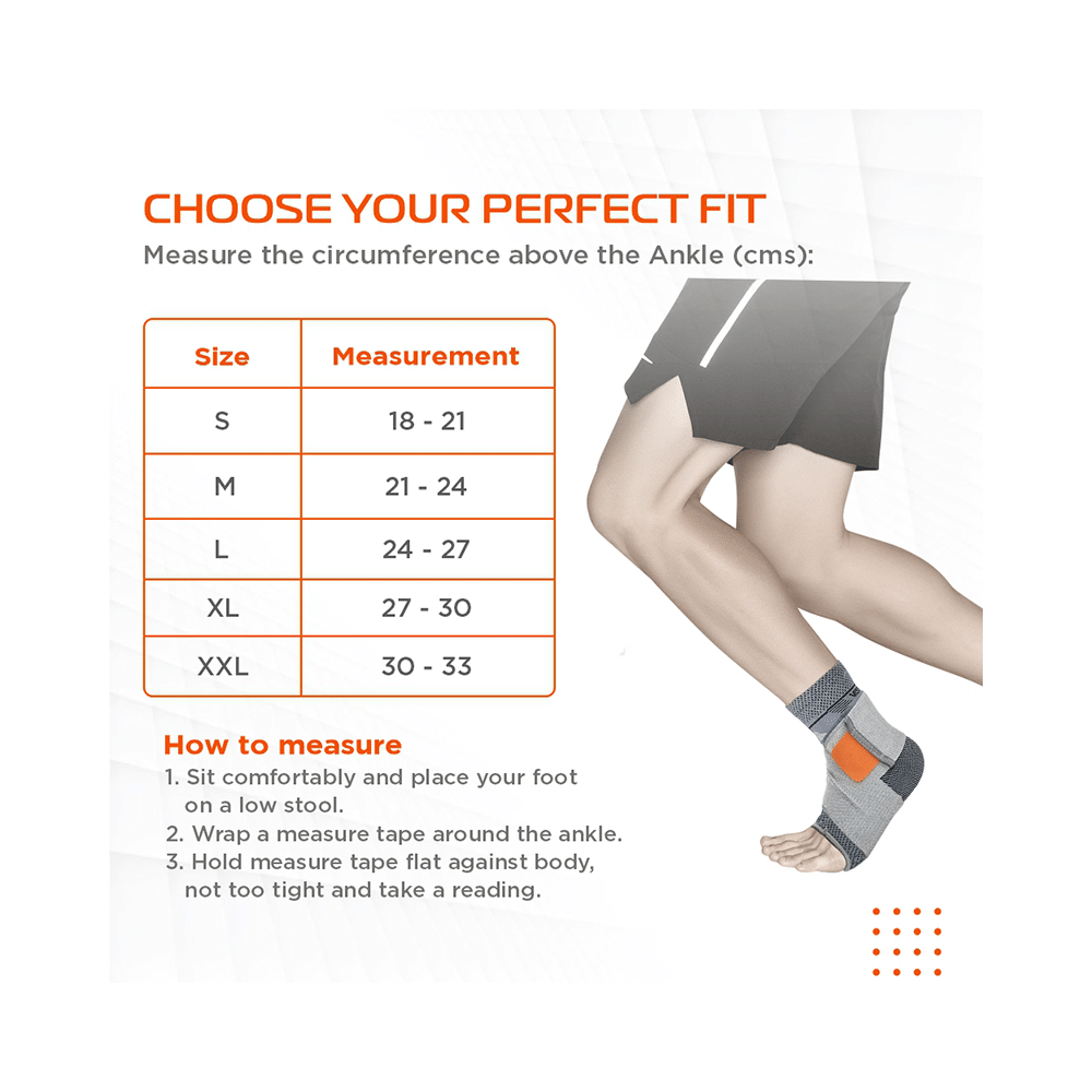 Vissco 2 in 1 Anklet + Binder to support & stability to the ankle Sprain, Swelling Muscle XXL - Image 2