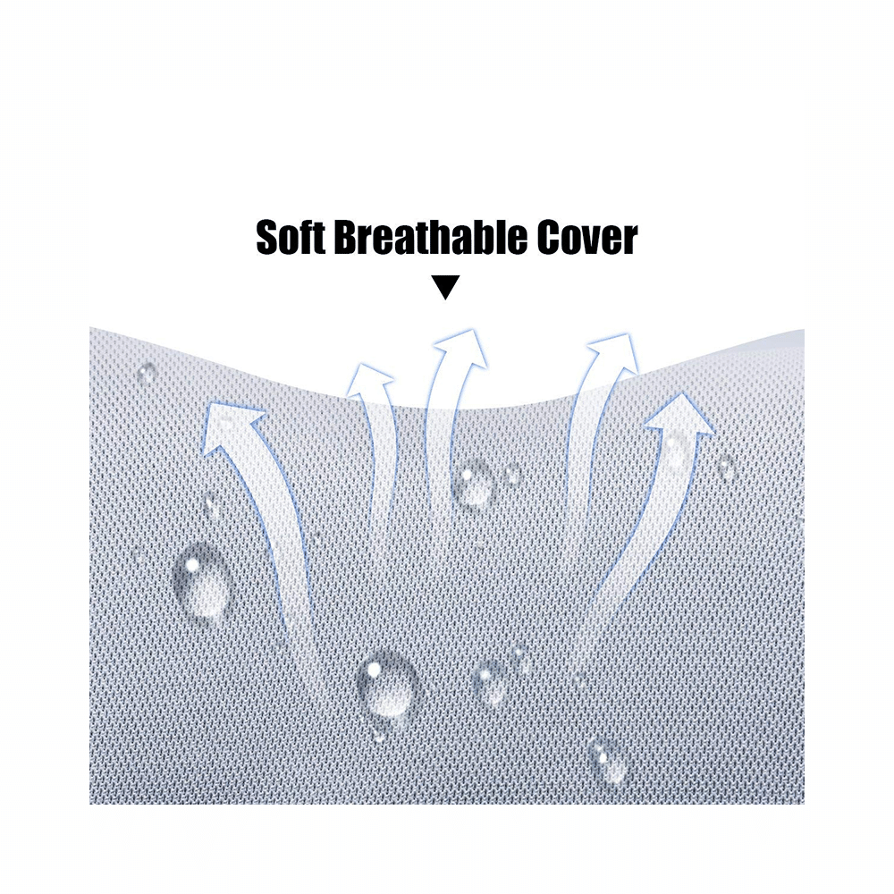 Grin Health Memory Foam Car Neck Pillow Grey - Image 5