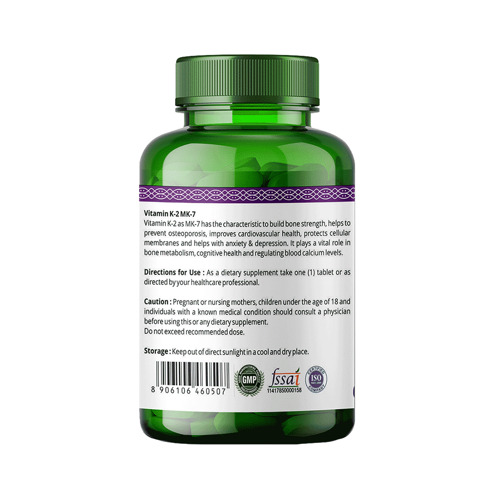 Simply Herbal Plant Based Vitamin D-K2 Tablet - Image 2